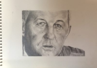 Nico3 , 2019, grafiet, 30:42cm, in opdracht