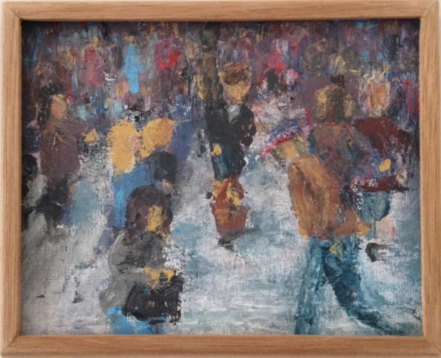 “lost 3”, 2021, acryl en decoratieverf, 75€