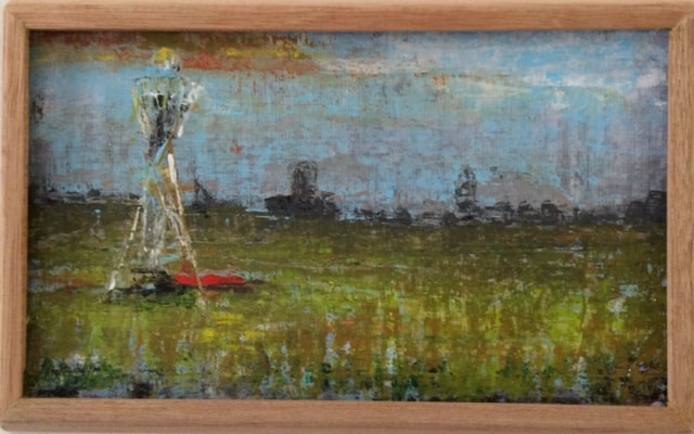 verdwaald 5, 2021 acrylverf en decoratieverf, 60€
